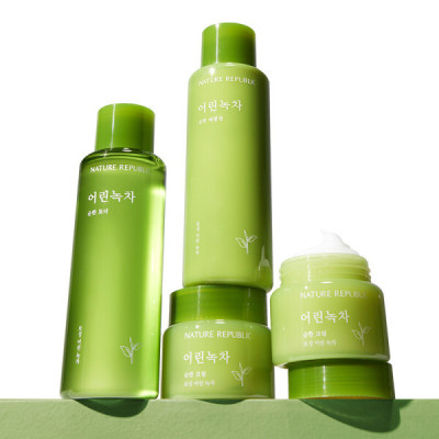 (10K Happiness) 1+1 Young Green Tea Mild Basic Skincare Set /5450 KRW Each