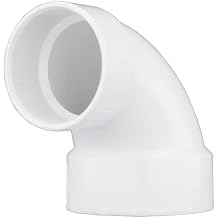 2X1-1/2" DWV PVC 1/4 Bend 90 Degree Elbow, REDUCING (H H) For Solvent Weld Socket Fittings Schedule 40 PVC, Non-Pressure Drainage and Vent Systems