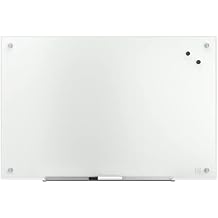 TRU RED Magnetic Tempered Glass Dry Erase Board, White, 3-ft x 2-ft