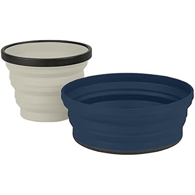 Sea to Summit X-Set Collapsible Camping Dinnerware Set with Zippered Pouch
