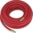 Air Hose Continental ContiTech RED RUBBER 250psi 3/8 x 25 with brass fittings