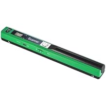Document Scanners, A4 Scaner Portable Mini Document Scanner, JPG/PDF Format Document Image Iscan Handheld Scanner, A4 Book Text Scanner LCD Display(Green)