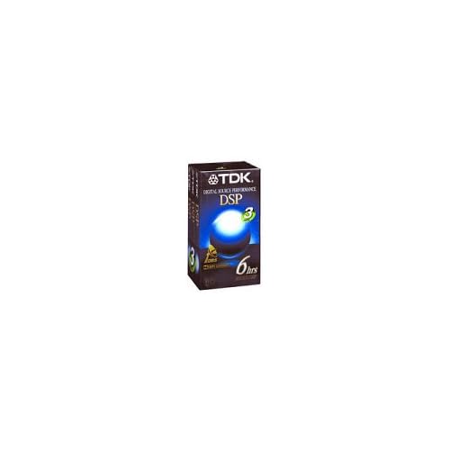 TDK Digital Source Performance VHS Tape 3-Pack, 6 Hours, S-VHS Compatible