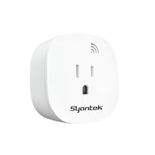 Syantek Remote Control Outlet, 1 Wireless Remote Control Outlet Plug for Household Appliances, Up to 100 ft Range, ETL Listed, White