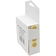 1/2 Inch Kraft Dot Labels with Included Dispenser Box (1000/ Dispenser Box)