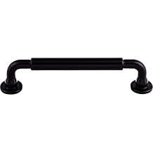 Top Knobs TK823BLK Serene Collection 5-1/16" Lily Pull, Flat Black