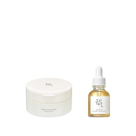 Beauty of Joseon Radiance Cleansing Balm (100ml, 3.38 fl.oz.) with Glow Serum Propolis and Niacinamide (30ml, 1.01 fl.oz.), Korean Skincare