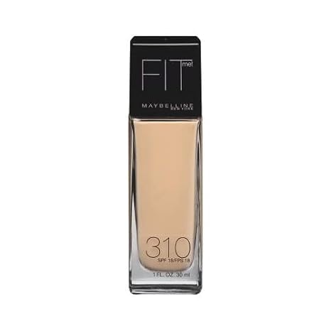 Maybelline New York Fit Me! Foundation, Sun Beige [310], SPF 18, 1 oz