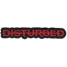 Disturbed - STRIKE THROUGH Iron On Patch (One Size) (Black/Red)