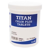 Chlor Plus Chlorine Tab, Pack of 200