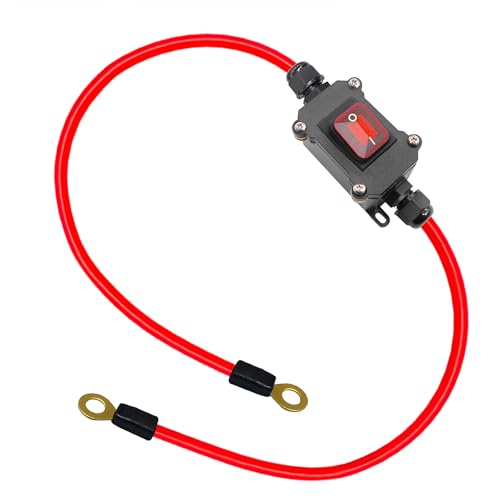 DC 12V Inline Switch DC 12-24V DPST Dual Side Wiring Switchs 25A Inline Power Switch Waterproof Inline Switchs IP67 for Motorcycle and Automotive.DC Switch