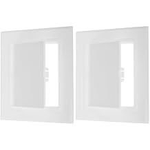 PATIKIL 5x5 inch(125x125mm) Removable Hinged Access Panel, 2 Pcs ABS Plumbing Access Doors Easy Wall Hole Cover for Drywall Plumbing Electrical Cables Wiring, White