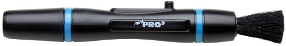 LENSPEN MiniPro. Professional Small, Lightweight Camera Lens Cleaning Pen with Carbon Compound Technology and Retractable Brush for Removal of Fingerprints, Grease and Dust from any Optical Device, black