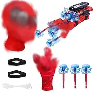 Web Shooters for Kids 5+ Year Old, Funny Launcher Wrist Toys, Web Shooter Plastic Launcher Gloves for Costume Cosplay, Sup er Heroes Toys for Boys Girls Gift