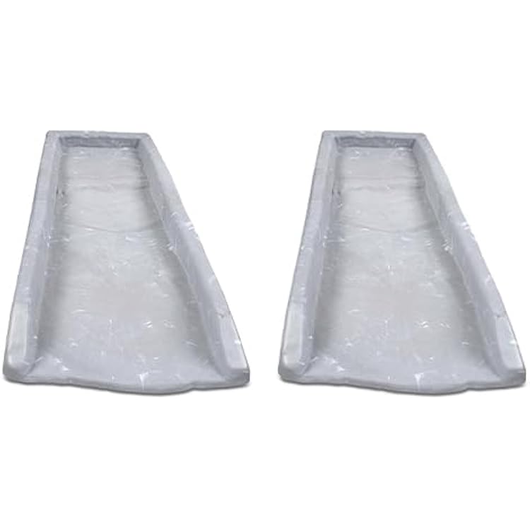 Yardfully Downspout Splashblock Gray, 2 Pack