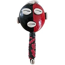 Elegua - Eshu Maraca Handcrafted for Santeria and Spiritual Practices with Cowrie Shells, Orishas