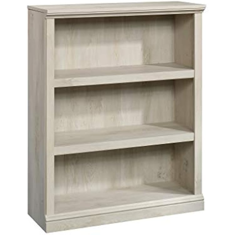Sauder Miscellaneous Storage 3-Shelf Bookcase book shelf, Chalked Chestnut finish