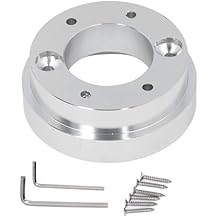 Gaming Steering Wheel Adapter Plate Universal Accurate Stable 70mm Steering Wheel Adapter Plate for Logitech G29 G920 G923 (Silver)