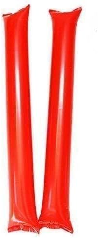 Thunder Sticks, Inflatable Stadium Noisemakers Bam Bam Cheer Sticks Blow Bar Inflatable Boom Sticks Noisemakers Stick Basketball Football Noisemakers Party Favors (Red)