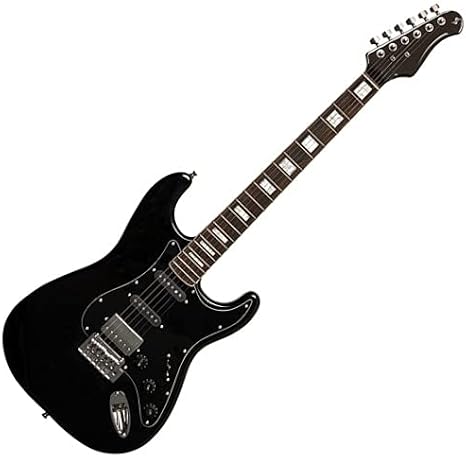 Stagg SES-60 BLK - Electric guitar - solid alder body - black
