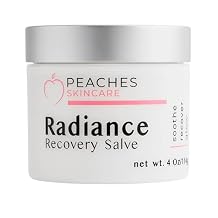 Peaches Skincare Radiance Recovery Salve - Hydrating Face Moisturizer for Delicate Skin - Petroleum Free - Calming Barrier Cream with Cacay Oil and Castor Oil - Overnight Recovery Moisturizer