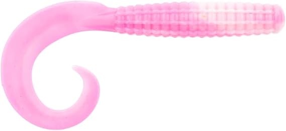 BAITFUEL Saltwater GO2 Grub | Premium Soft-Plastic Grub for Saltwater Species | Action-Packed Tail + Scent Technology | Pink Shine, 4-Inch
