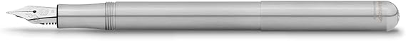Kaweco LILIPUT Fountain Pen - Premium Stainless Steel for Ink Cartridges - Exclusive 12.5 cm With EF (Extra Fine) Nib
