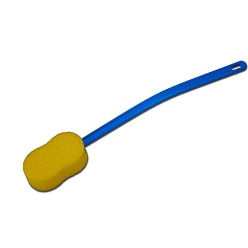 NOVA 23 Extra Long Bath & Back Sponge Brush Long Handle Body Washer & Back Scrubber for Hard-to-Reach Back, Legs & Feet, Great for Applying Lotion or Cream, Lightweight Shower & Bath Brush with Hanging Loop