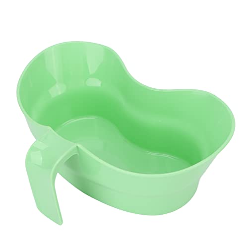 Vomit Basin Cup, Inward Curved Large Diameter Grip Handle Recycling Kidney Shaped Bowl Unbreakable for Hospital