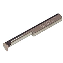 THINBIT PT61CR MICROBIT Uncoated Solid Carbide Profiling Tool, .375" Minimum bore, 1.350" Reach, Heavy Duty Elliptical Neck with .115" Projection and 3/8" Shank