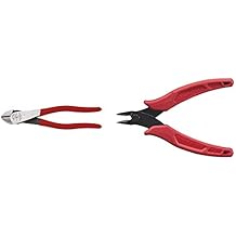 Klein Tools Diagonal Cutting Pliers (8-Inch) and Flush Cutters (5-Inch) Pliers Set