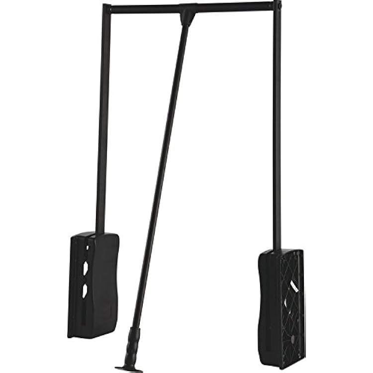 Pull Down Closet Rod, 26 lbs load capacity Black powder-coated, 35 116 - 47 58
