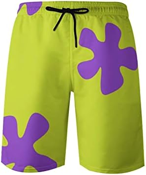 Zhung Ree Mens Swim Trunks, Pink Starfishs Pants Quick Dry Board Shorts with Pocket for Beach and Pool Activities XXL