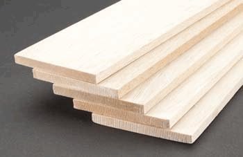 Balsa Wood 3/8 X 4 X 36in (2) - Quantity is Listed in Parenthesis in Title