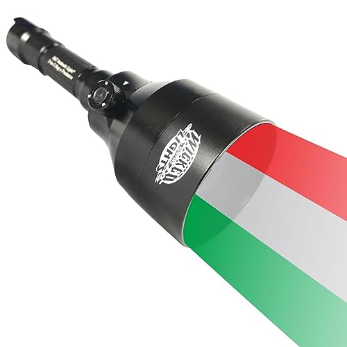 Wicked Lights A67iC Ambush 3-Color-in-1 Green, Red, White LED Night Hunting Scan Plus Light Kit with Intensity Control for Coyote, Predator, Varmint & Hogs