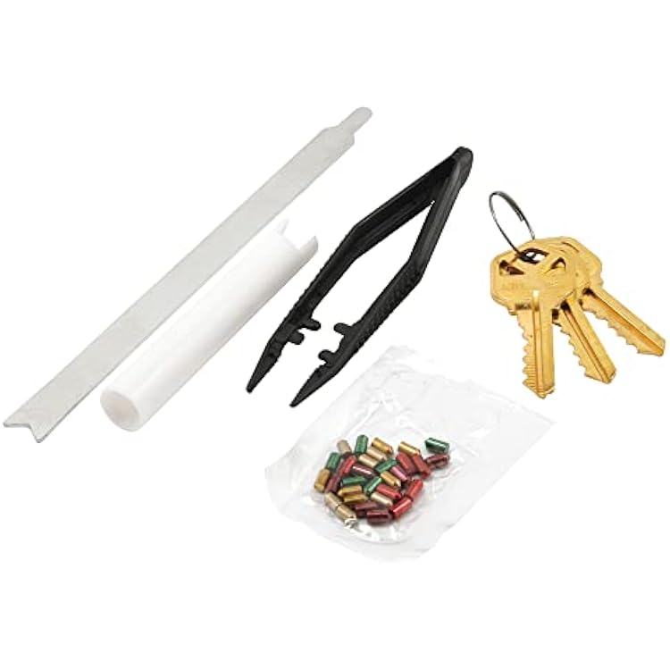 Prime-Line E 2400 Re-Keying Kit Re-Key a Lock Kit with Pre-Cut Keys for all your Locks to One Key, For Kwikset Brand Locks, 5-Pin Style 1 Kit