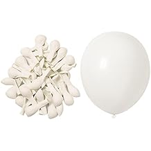 KOMOREBI White Balloons 10 Inch 100pcs Plain White Balloons White Latex Balloons for Birthday Engagement Wedding Baby shower Anniversary Party Decorations
