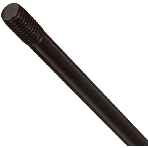 Carbon Steel Stud, Ends Threaded Unequally, Black Oxide Finish, M10-1.5 Threads, 110mm Length, 35mm16mm Threaded Lengths, Made in US Pack of 2