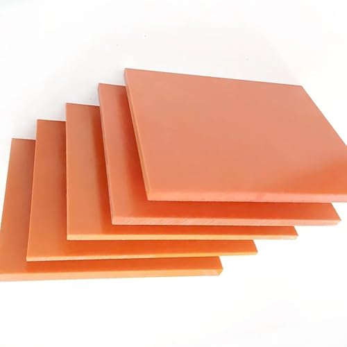 Bakelite Phenolic Laminated Resin Board 1pcs, Thickness 2-20mm, 30cmx40cm, Orange for Electrical and Electronic Fixtures, DIY CraftsThickness 4mm