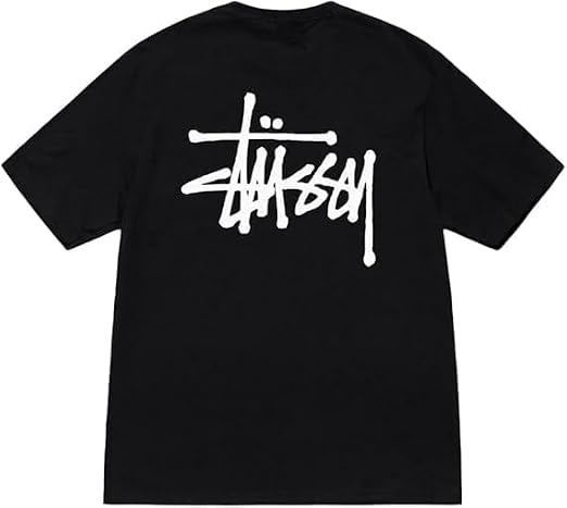Stussy Basic Logo Short Sleeve T-Shirt Graphic Print