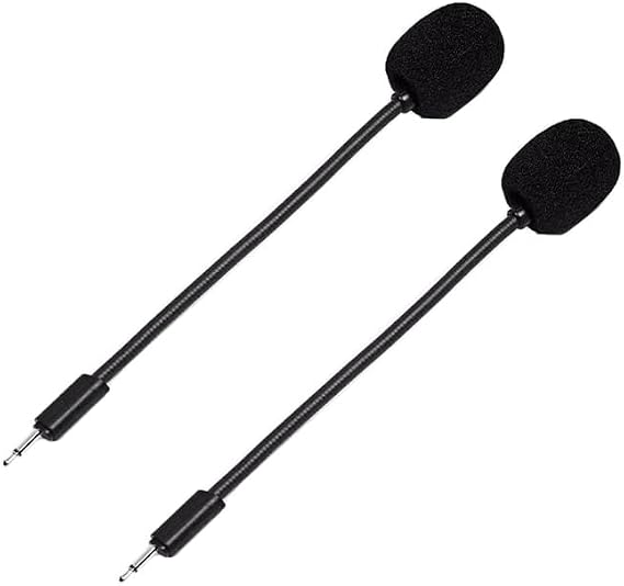 2 PCS Detachable Microphone Mic Fits for JBL Q100 Quantum 100 Gaming Headsets, 2.5mm Detachable Game Microphone for Computer PC Gaming Headsets