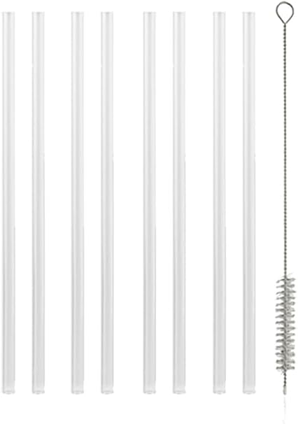 8 Pack Replacement Drink Straws for 12 oz /14 oz Sivaphe Plastic Water Bottle with Straw