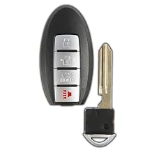 KeylessOption Key Fob Replacement Nissan 350Z, Altima, Armada, Maxima, Quest, and Sentra Infinity EX35, FX35, FX45, G35, I35, Q45, and QX56 OEM KBRASTU15 and CWTWB1U758 (1-Pack)