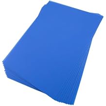 10 Pcs A4 Size Blue Opaque Rigid Plastic Sheet, 0.5mm Thick PVC/PP Sheet 297mm x 210mm for Office DIY Cutting