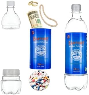 Stash Can Diversion Water Bottle Stash Bottle Secret Safe Storage Bottle Durable Hide Key Secret Safe 710ml capacity (Clear)