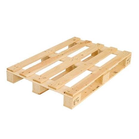 Horison Industries Timber Wood Pallets 1200x1000x195mm, Heat Treated Pack of 5 Wooden Pallets for Outside 1000kg UDL Support with 4 Way Entry, Ideal for Warehouse Storage Building & Crates