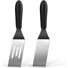 Small Spatula 2 Pieces, Mini Serving Spatula for Kitchen Use, Metal Spatula for Serving and Turning, Ideal for Pancakes, Brownies, Desserts, Cookie, Eggs or Small Pan