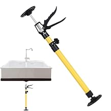 DUDOK Cabinet Jack, Adjustable Cabinet Lift, Stainless Steel + Nylon, 40KG Load Capacity, Third Hand Tool, Steel Hand Work Support Rod, Hand Jack for Ratcheting Cargo, Range Hoods, Drywall