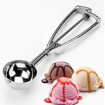 1pcs Simple Stainless Steel Digging Spoon Ice Cream Spoon Haagen Dazs Ice Cream Scoop Fruit Scoop Household Kitchen Tools(2.3in)