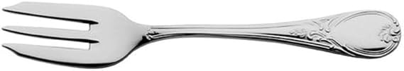 DEGRENNE Marquise Dessert Fork - Stainless Steel Appetizer, Cocktail & Pastry Fork, Baroque Silverware, Dishwasher Safe, Artisan Flatware, Made in France - 5.43